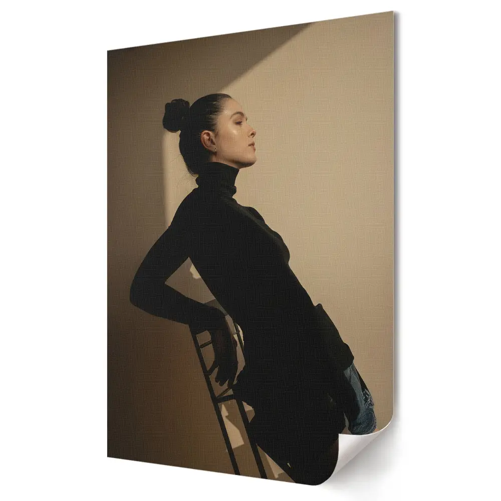 Plakat na materiale polycanvas Elegancja w prostocie światła i cienia