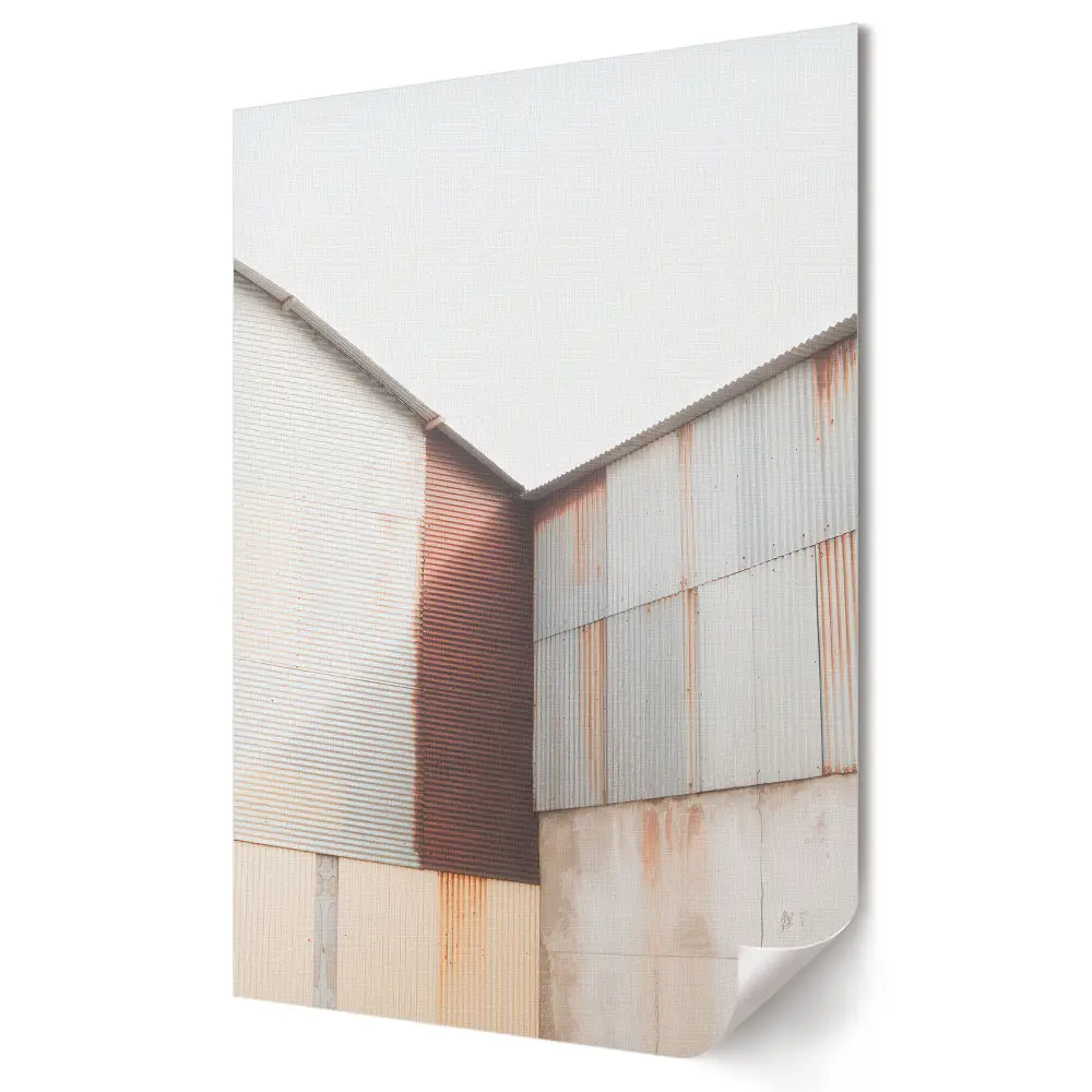 Plakat na materiale polycanvas Rusty Textures: Industrial Minimalism