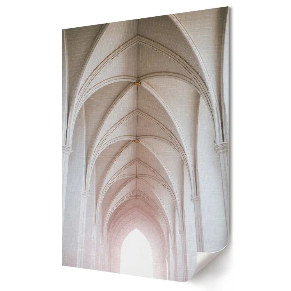 Plakat na materiale polycanvas Elegancja architektury: Białe łuki
