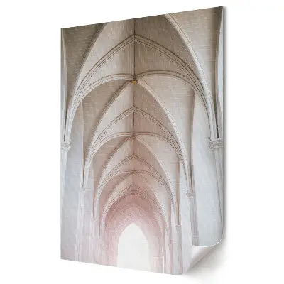 Plakat na materiale polycanvas Elegancja architektury: Białe łuki