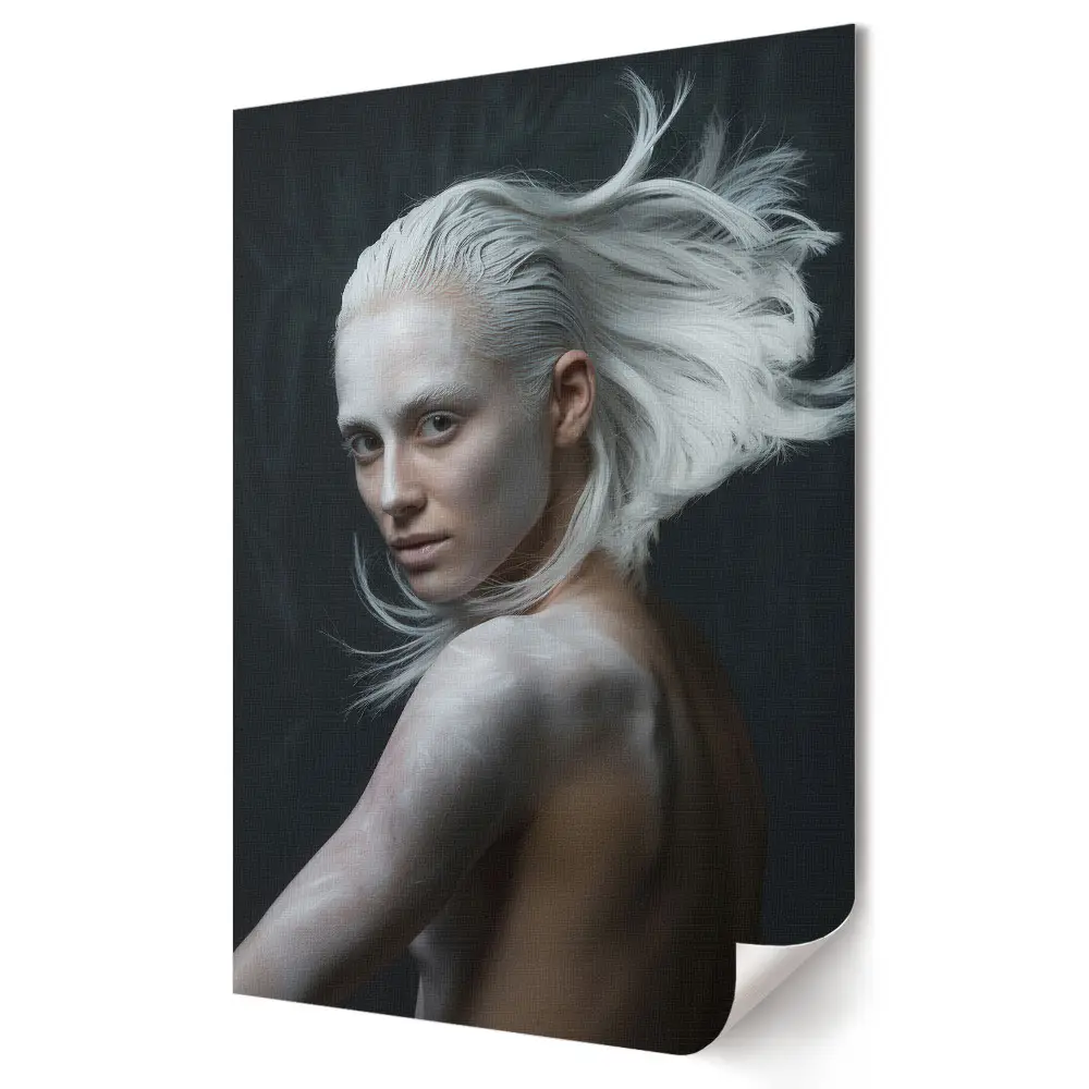 Grafika ścienna na płótnie Zimowa Elegancja Biała Uroda