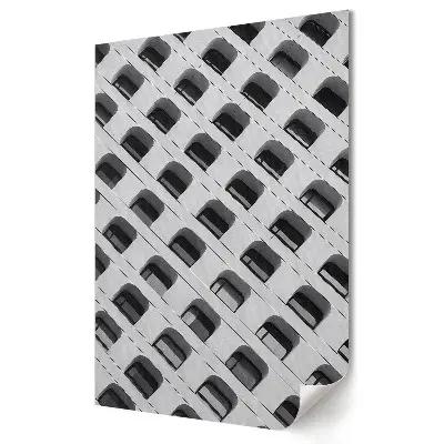 Plakat na materiale polycanvas Geometryczne piękno architektury w monochromie