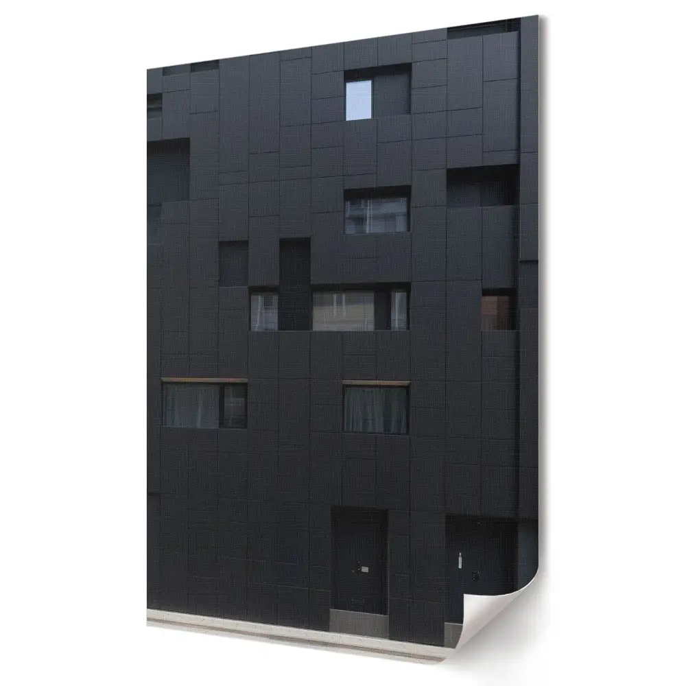 Stylowy plakat na ścianę Nowoczesna architektura w odcieniach czerni