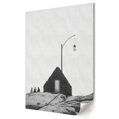 Plakat na materiale polycanvas Spokój nad brzegiem nieznanego