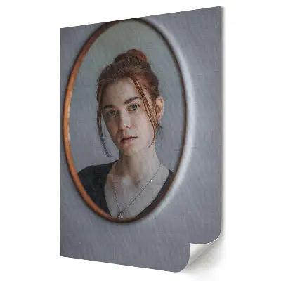 Stylowy plakat na ścianę Refleksja w lustrze: Ujęcie emocji