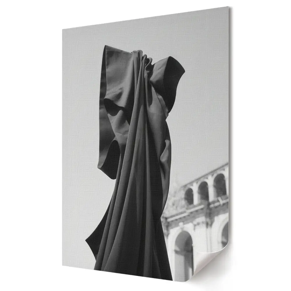 Nowoczesny plakat dekoracyjny Cień w ruchu Elegancja tkaniny