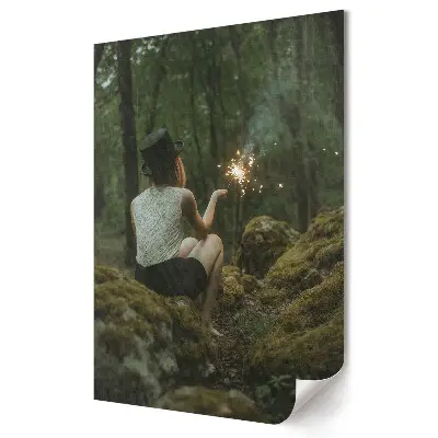 Stylowy plakat na ścianę Magia w lesie