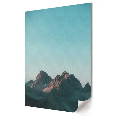 Plakat na materiale polycanvas Spokój gór w porannym blasku