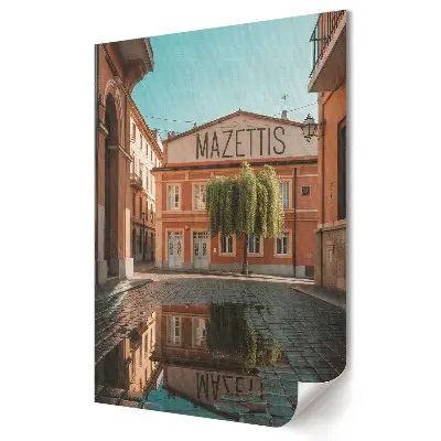 Stylowy plakat na ścianę Urokliwe ulice Mazettis w słońcu