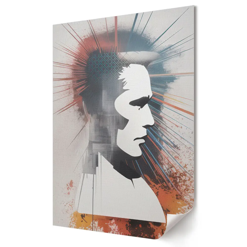 Stylowy plakat na ścianę Silhouette of Strength and Resilience