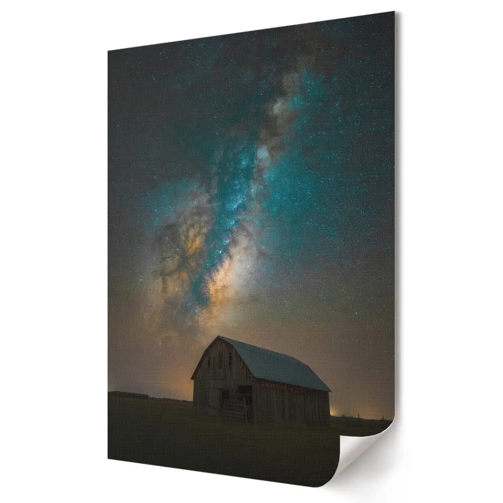 Stylowy plakat na ścianę Galaktyka nad Starym Siedliskiem