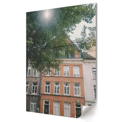 Nowoczesny plakat dekoracyjny Urokliwe Ulice w Słoneczny Dzień