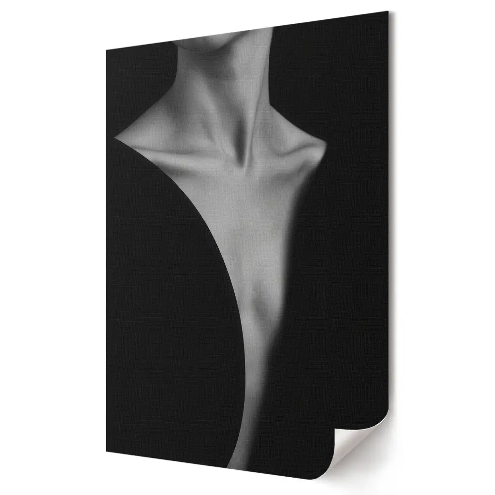 Plakat na materiale polycanvas Cień i światło w monochromatycznej formie