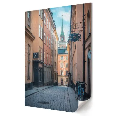 Nowoczesny plakat dekoracyjny Urokliwe uliczki starego miasta