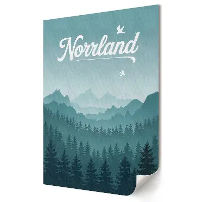 Grafika ścienna na płótnie Magia górskich krajobrazów Norrlandu