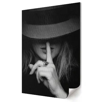 Plakat na materiale polycanvas Tajemnicza elegancja w monochromie