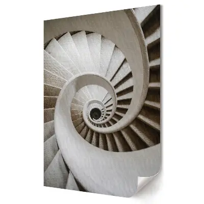 Plakat na materiale polycanvas W spiralnym tańcu schodów