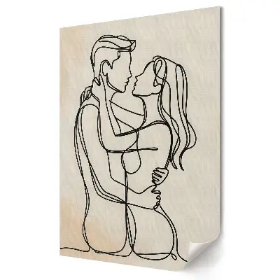 Plakat na materiale polycanvas Intymność w prostocie linii