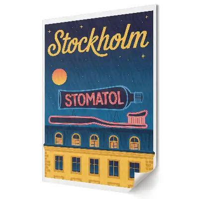 Grafika ścienna na płótnie Stomatologia w sercu Sztokholmu