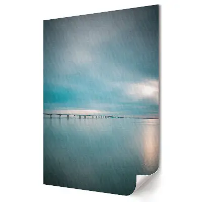 Plakat na materiale polycanvas Spokojny most nad wodą