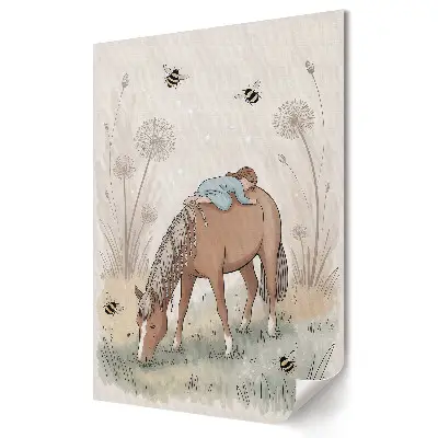 Plakat na materiale polycanvas Sny o koniach i przyrodzie