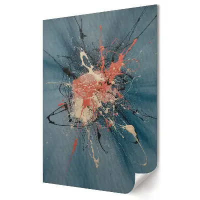 Plakat na materiale polycanvas Energia kolorów w abstrakcyjnej formie
