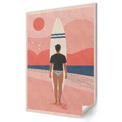 Plakat na materiale polycanvas Surfing Dreams at Sunset Beach