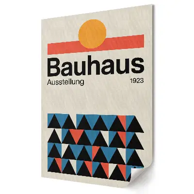 Plakat na materiale polycanvas Bauhaus 1923 Geometria i Kolorystyka