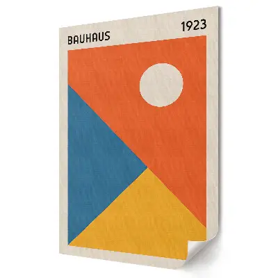 Stylowy plakat na ścianę Bauhaus 1923 Kolory i geometria