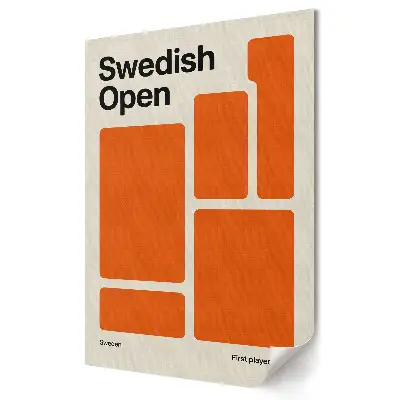 Grafika ścienna na płótnie Swedish Open Graphic Design Inspiration