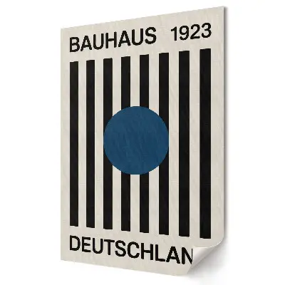 Stylowy plakat na ścianę Bauhaus 1923 Sztuka i Design w Niemczech