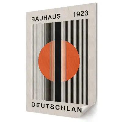 Grafika ścienna na płótnie Bauhaus 1923 Geometria i Kolorystyka