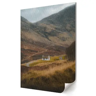 Plakat na materiale polycanvas Spokój w górskiej dolinie