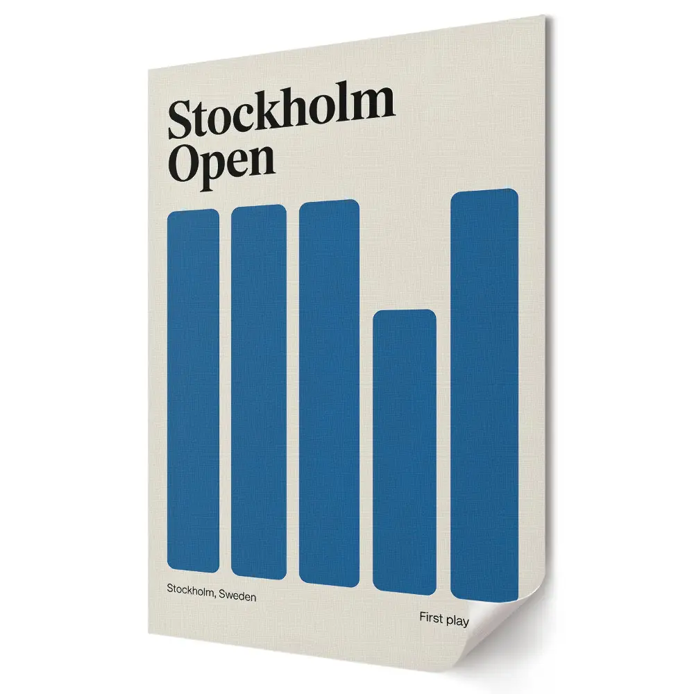Stylowa grafika ścienna na płótnie Stockholm Open