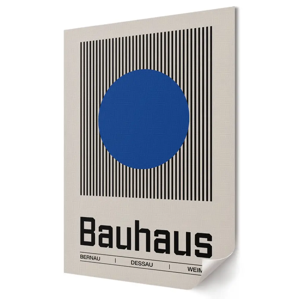 Plakat na materiale polycanvas Bauhaus Minimalizm i Geometria w Designie