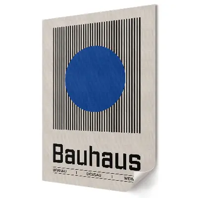 Plakat na materiale polycanvas Bauhaus Minimalizm i Geometria w Designie