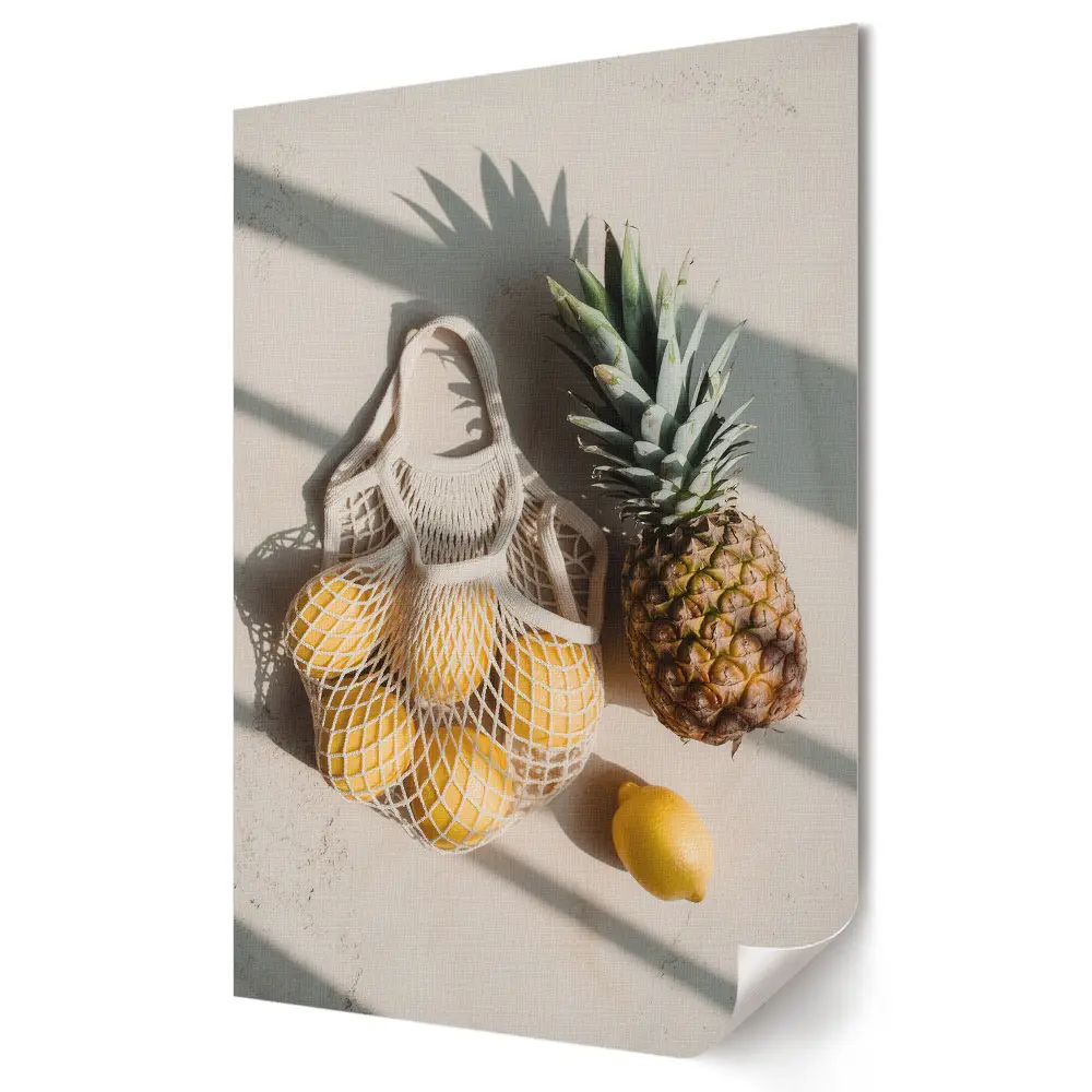 Stylowy plakat na ścianę Owocowa kompozycja w naturalnym świetle