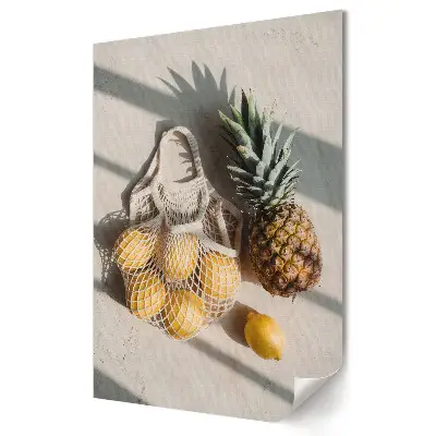 Stylowy plakat na ścianę Owocowa kompozycja w naturalnym świetle