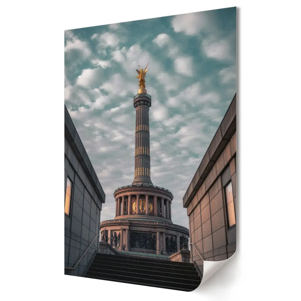 Stylowy plakat na ścianę Kolumna Zwycięstwa w Berlinie