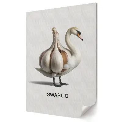 Nowoczesny plakat dekoracyjny Swan Anatomy A Unique Perspective