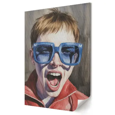 Stylowy plakat na ścianę Ekspresja emocji w kolorowej modzie