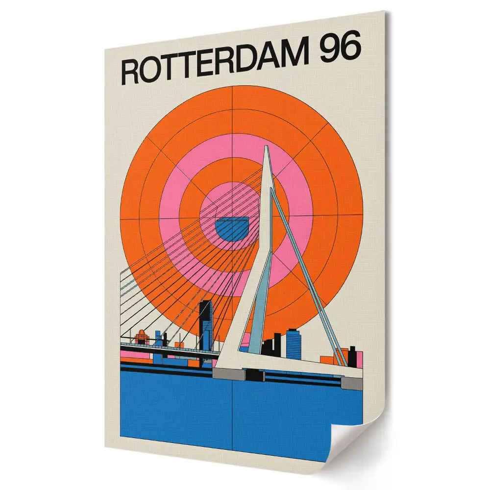 Grafika ścienna na płótnie Nowoczesna architektura Rotterdamu 96