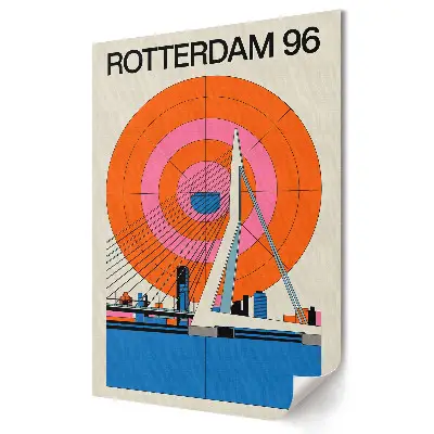 Grafika ścienna na płótnie Nowoczesna architektura Rotterdamu 96