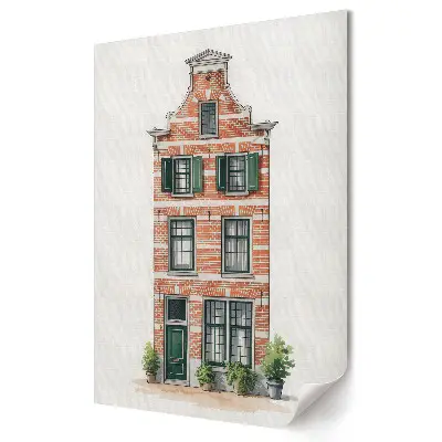 Plakat na materiale polycanvas Stylowy dom w stylu holenderskim