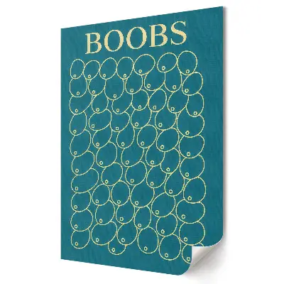 Plakat na materiale polycanvas Graficzna zabawa z formą i kolorem