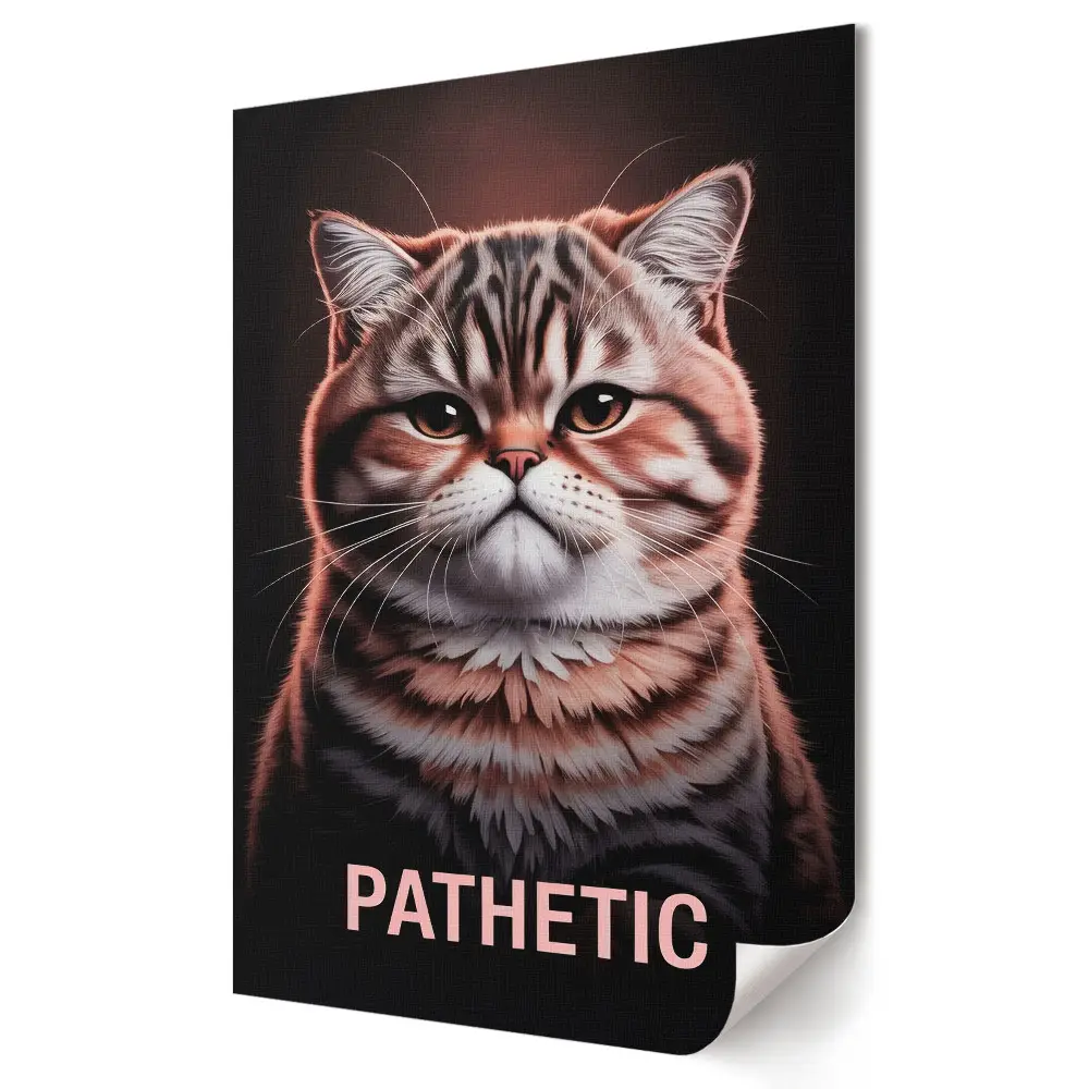 Plakat na materiale polycanvas Koty z wyrazem emocji w sztuce