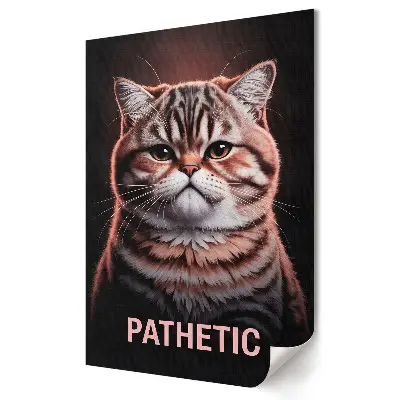 Plakat na materiale polycanvas Koty z wyrazem emocji w sztuce