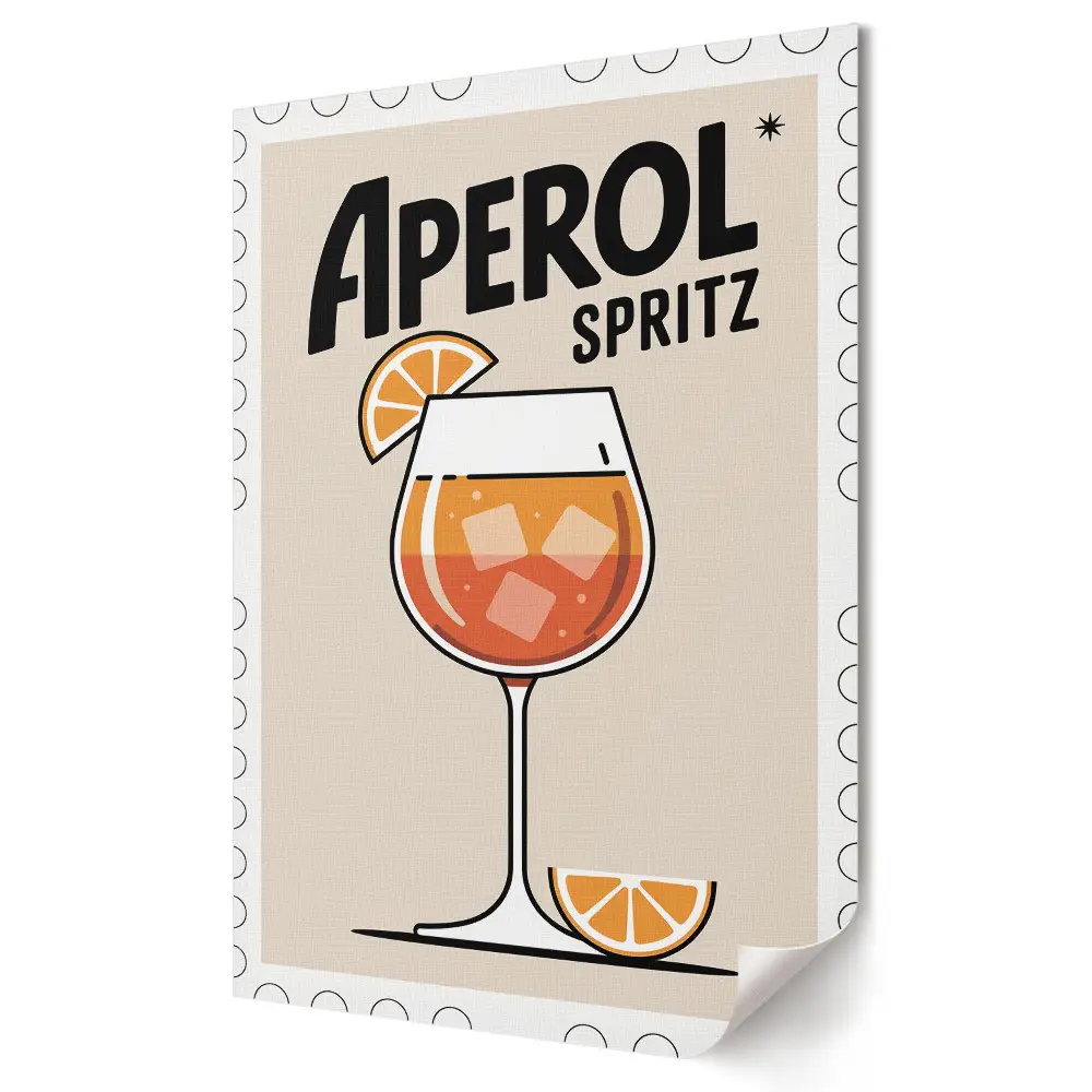 Obraz na płótnie Orzeźwiający Aperol Spritz w słońcu