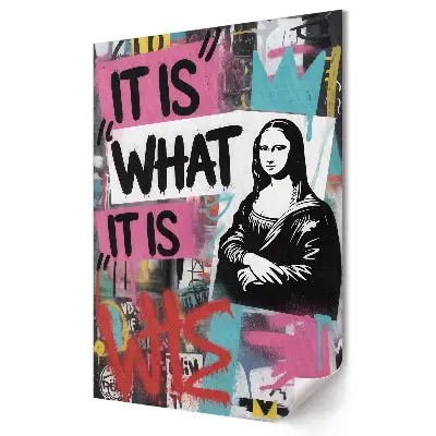 Nowoczesny plakat dekoracyjny Mona Lisa w stylu graffiti