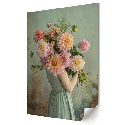 Plakat na materiale polycanvas Kwiatowa elegancja w delikatnym świetle